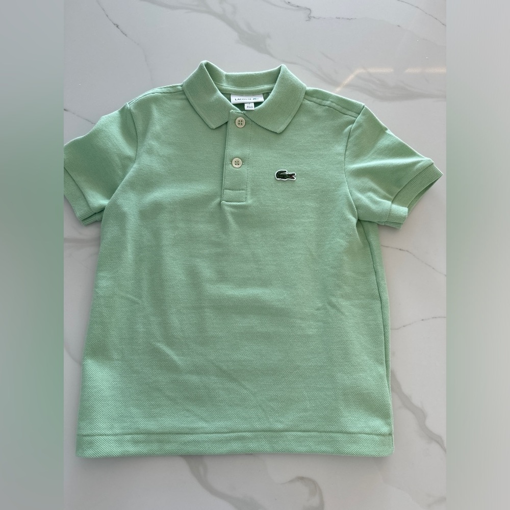 Childrens Lacoste Poli Shirt Light Green Never Worn